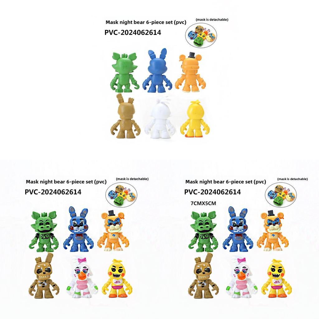 Five Night At Freddys Pvc Collectible Figures Set For Anime Fans