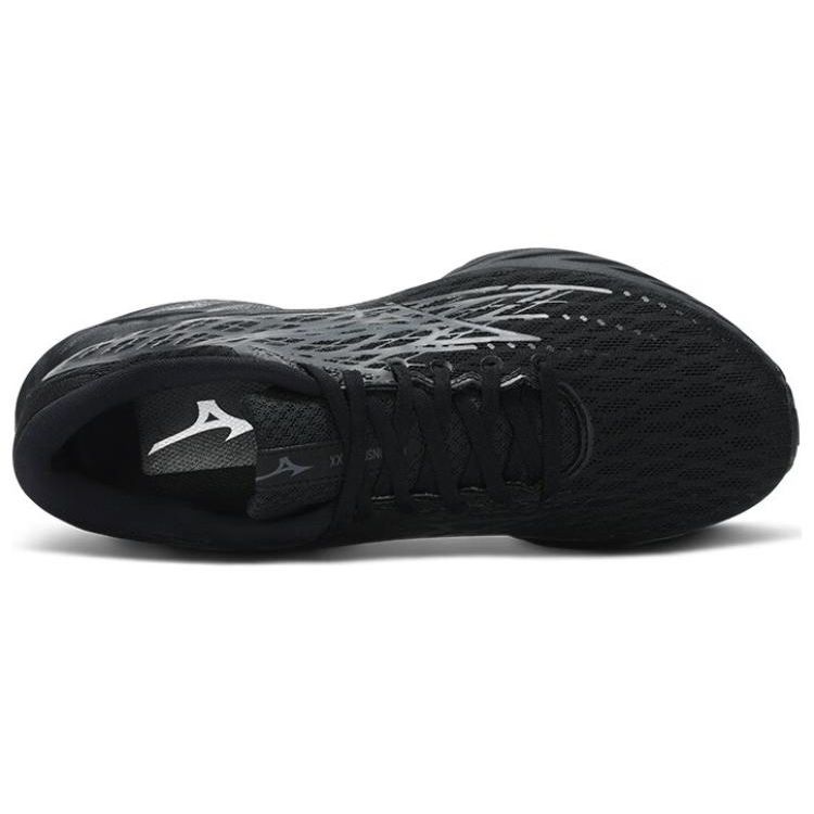 Mizuno Wave Inspire 20 Comfortable Versatile Mesh Cushioning Durable Breathable Low-Top Training Running Shoes Unisex Sneaker Black J1GC244403