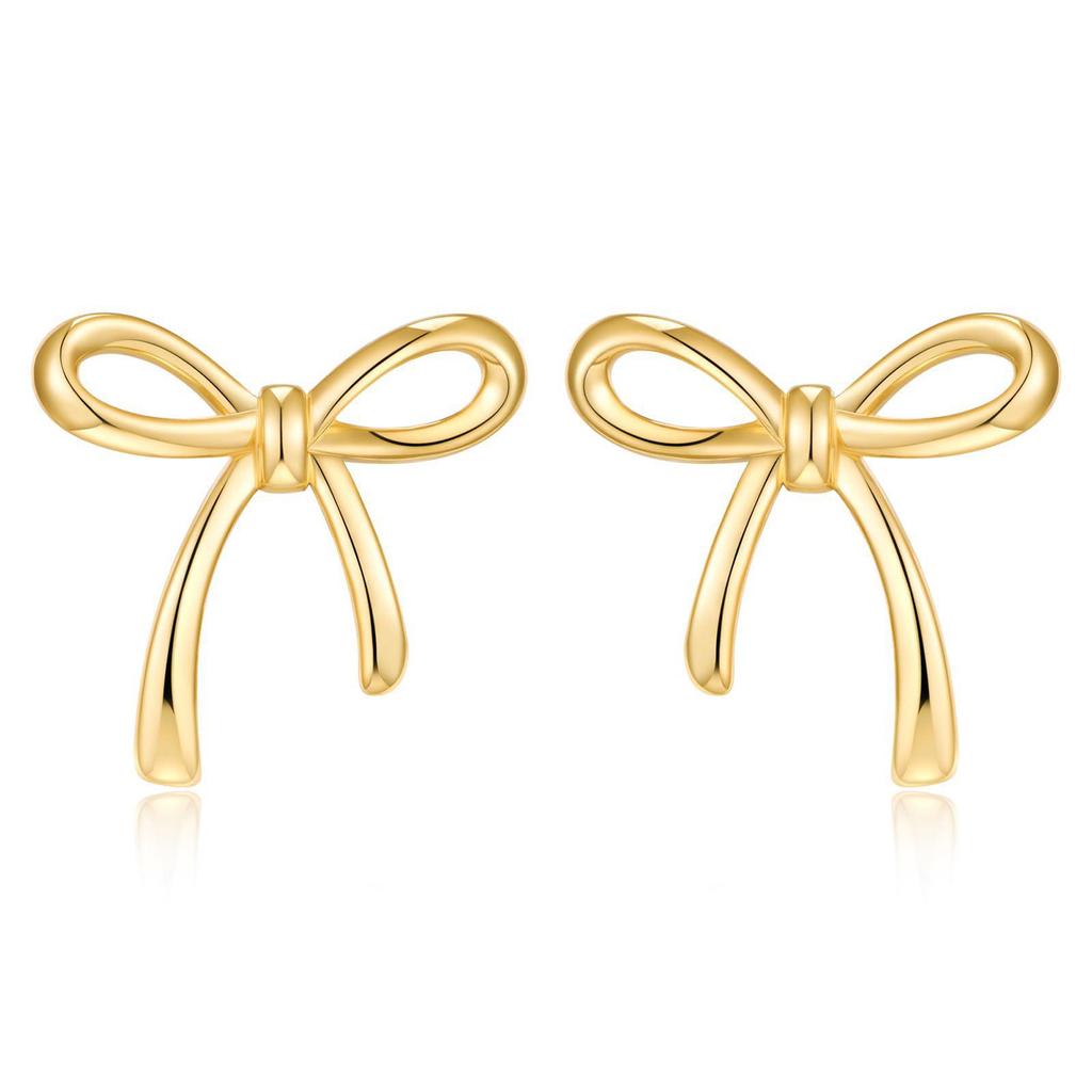 Chic Bow Pendant Necklace Set for Girls - Trendy and Versatile Clavicle Chain