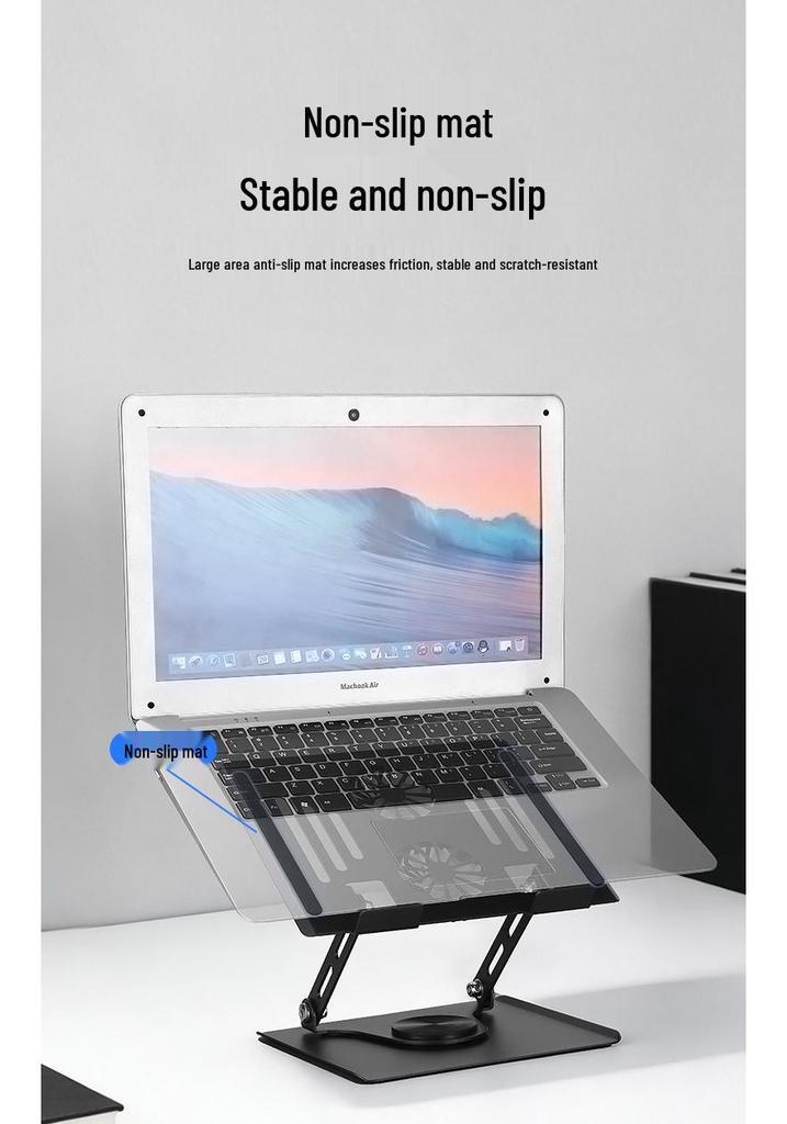 360° drehbarer Laptop-Ständer mit Kühlfunktion