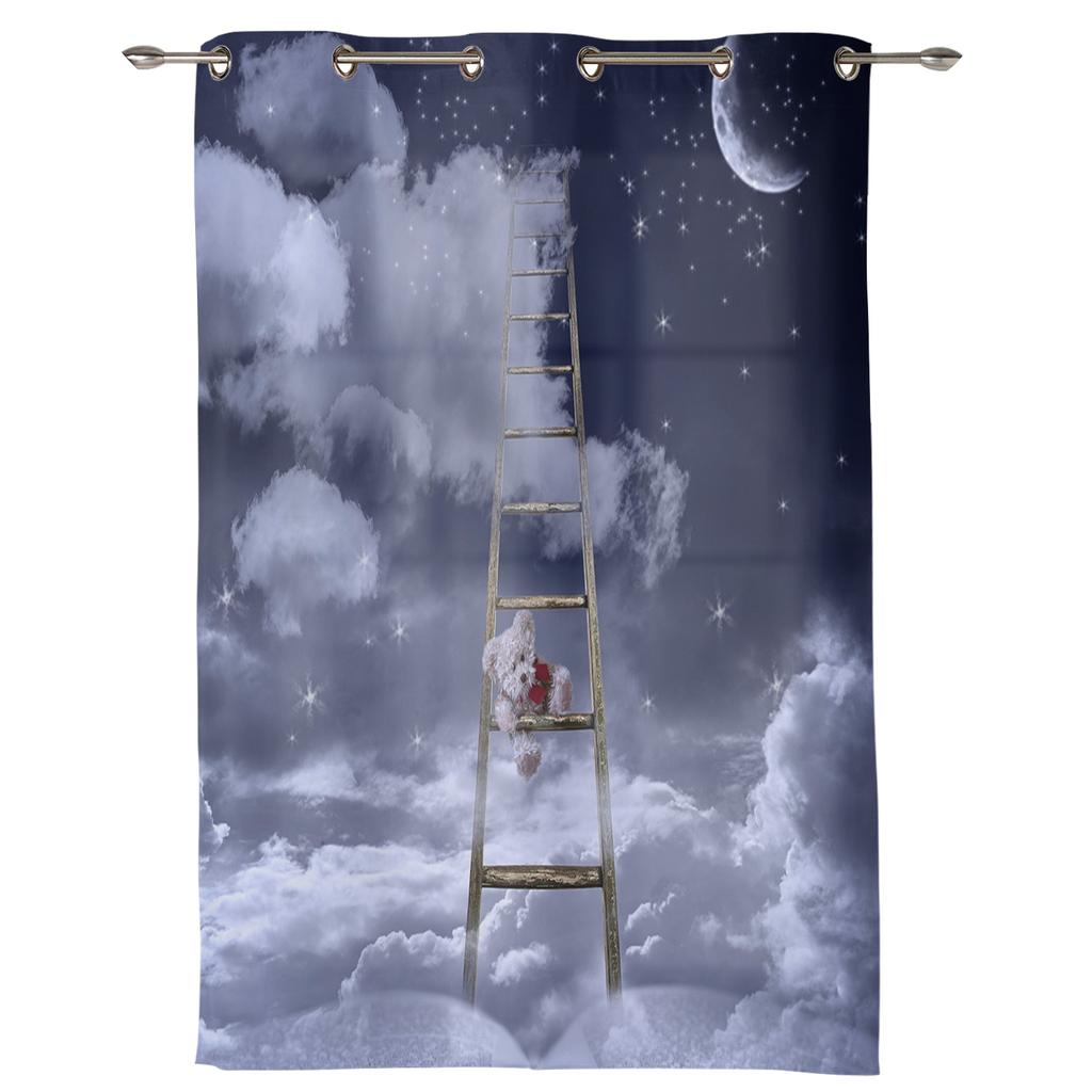 Plants Mushrooms Flowers Moon Modern Window Curtains for Living Room Bedroom Curtain Kitchen Treatment Blinds Drapes