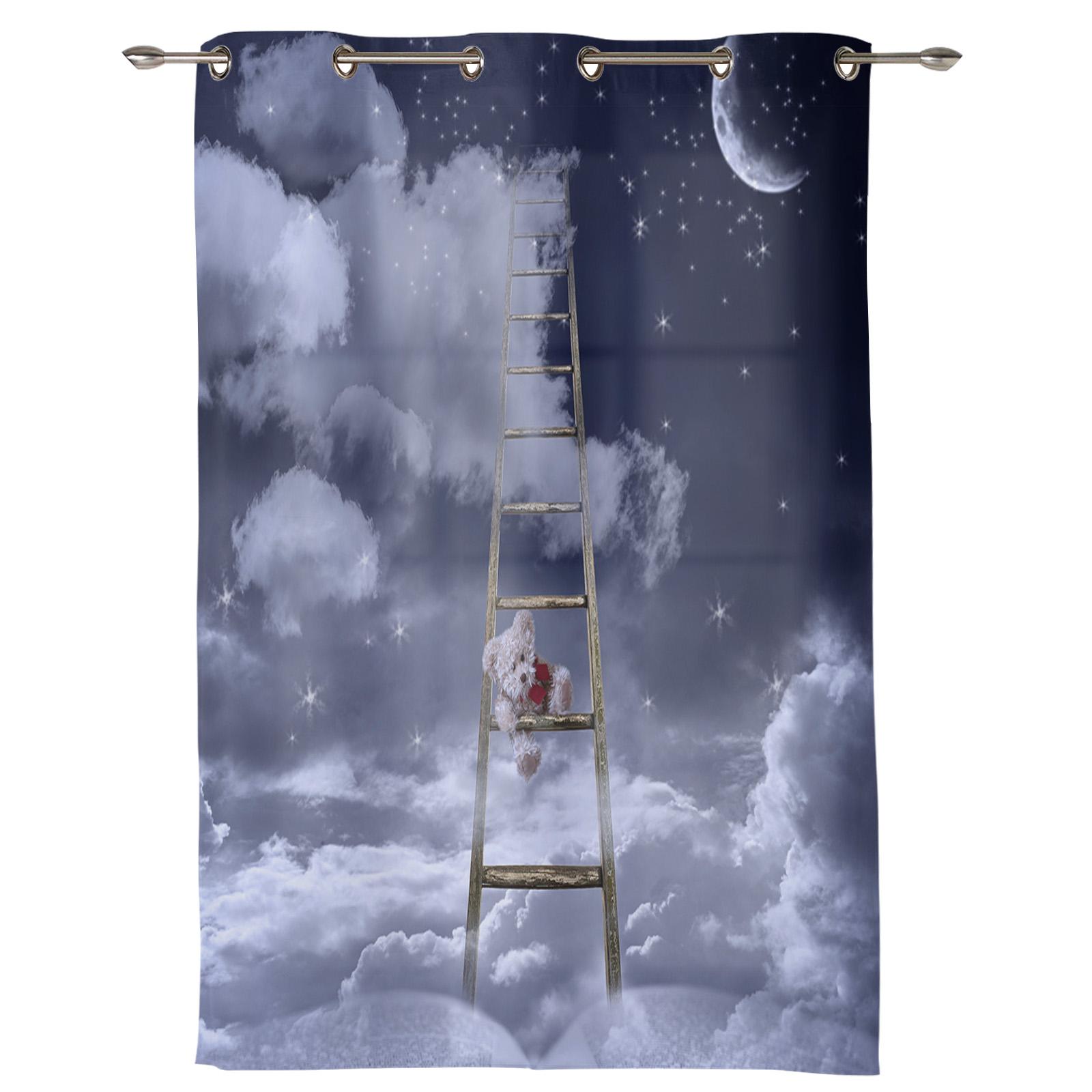 

Мультяшный рисунок собаки кошки занавески для окна спальни гостиной шторы для кухни украшения жалюзи занавески 135W x 60H(cm) x1