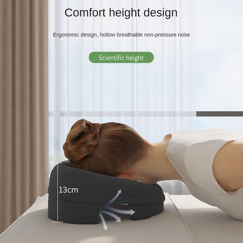 Face Down Pillow Stomach Sleeping Pillow Face Down Pillow Prone Home Massage Headrest for Massage Recovery Equipment