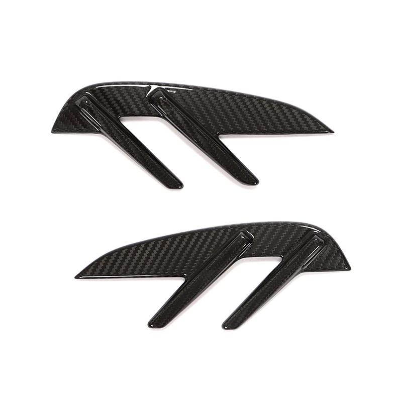 For BMW M3 G80 G81 M4 G82 G83 2021-2026 Real Carbon Fiber Car Side Fender Side Air Vent Splitters Trim Car Exterior Accessories