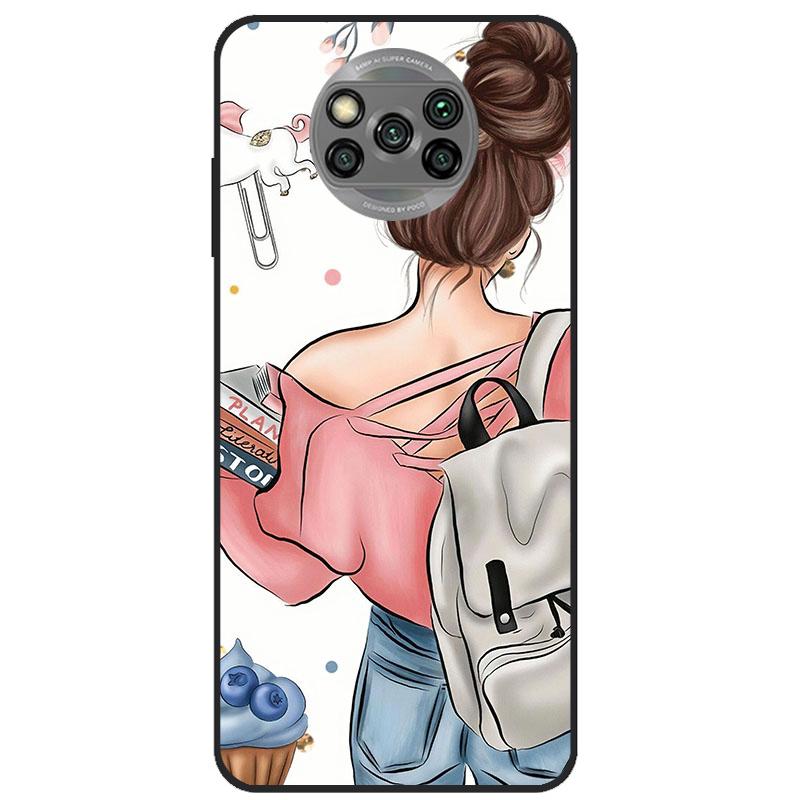 Para Xiaomi Poco X3 Pro Funda de silicona suave Lobo León Funda de teléfono para Poco X3 NFC Funda TPU negro Funda para Poco X 3 GT PocoX3 Pro