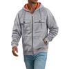 Men's Colorblock Hooded Jacket with Zip Closure and Multiple Pockets for Casual Wear