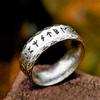 Anello in Acciaio Inossidabile con Runa Vichinga Gioielli di Moda da Uomo Disponibile in Quattro Colori