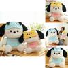 Plush Pochacco Dog Doll With Pink Eye Mask Large Gift For Kids And Collectors