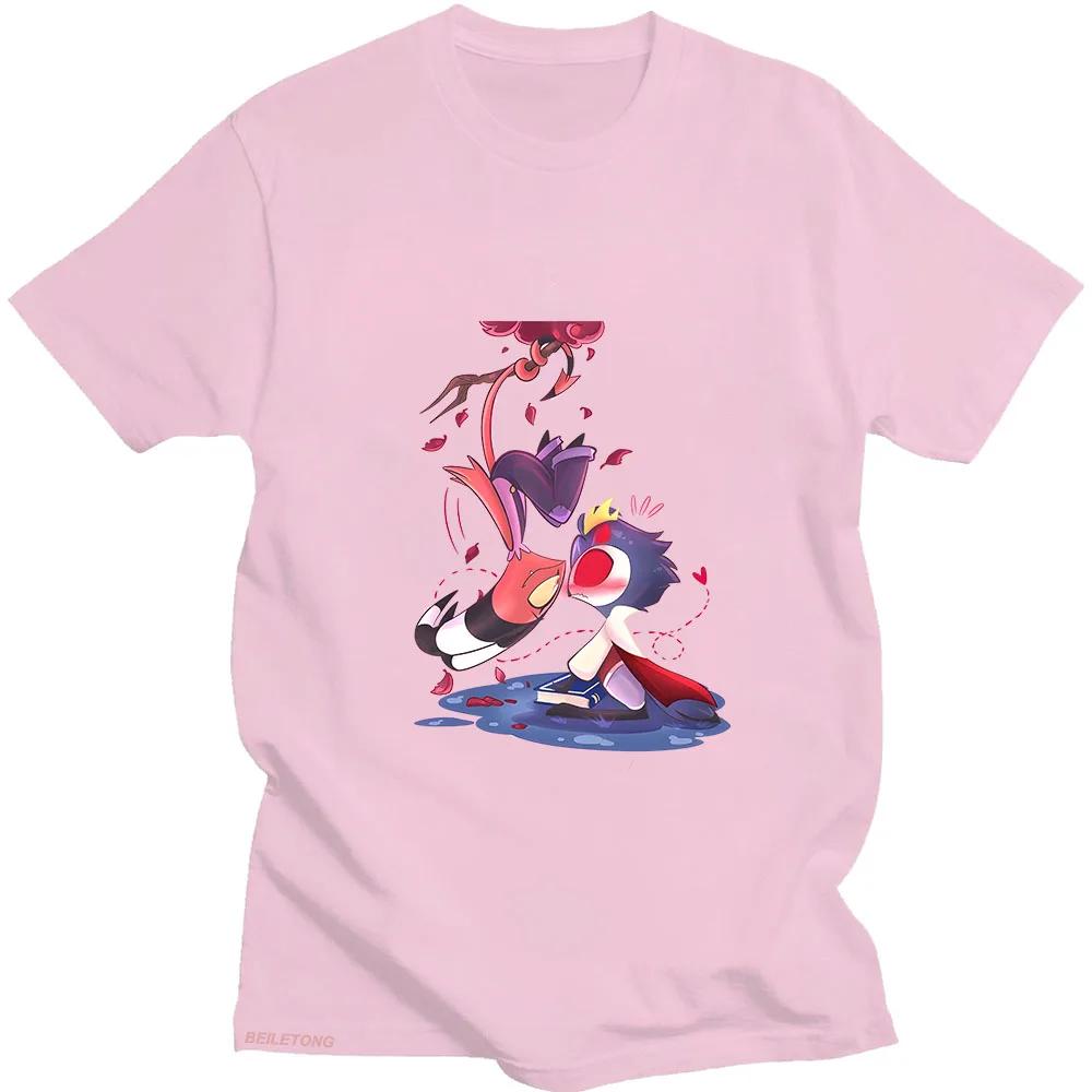 Anime-Print Helluva Boss T-Shirt Funko Pop Kawaii Kurzarm Hochwertiges Manga-T-Shirt Sudaderas Fashion Tops