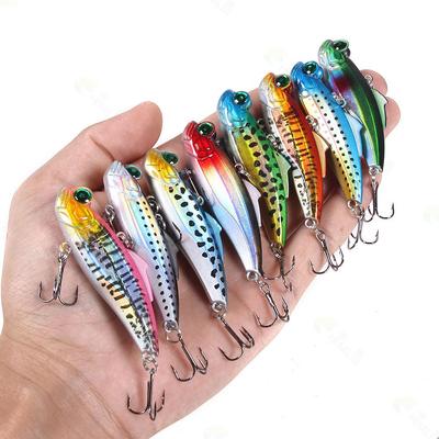 1ks 6,5cm/12,5g Rybářské nástrahy Chrastítka Potápivé Vnadící Plavající VIB Rybářské potřeby Tělo ryby Reflexní Mutantní oko Nástrahy VIP Návnady