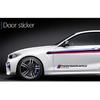 2PCS Car Door Sticker Decal for BMW M3 M5 X1 X3 X5 X6 E36 E39 E46 E30 E60 E92 Series (Black)