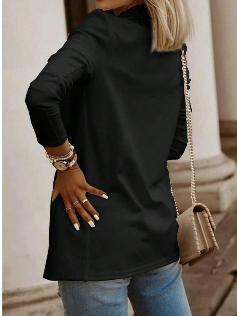 Women's Solid Knit Blazer Long Sleeve Open Front Casual Office Work Jacket