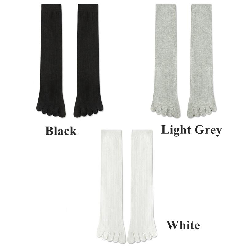 3 Pairs Toe Socks Women Men Long Calf Socks with Separate Fingers High Quality Cotton Five Finger Socks Women Stockings