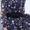 Women's Versatile Double Flower Elastic Waist Belt – Korean Fashion Accessory
