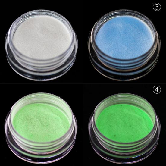 2g Mirror Effect Luminous Nail Powder Fluorescent Glitters Manicure Pigment