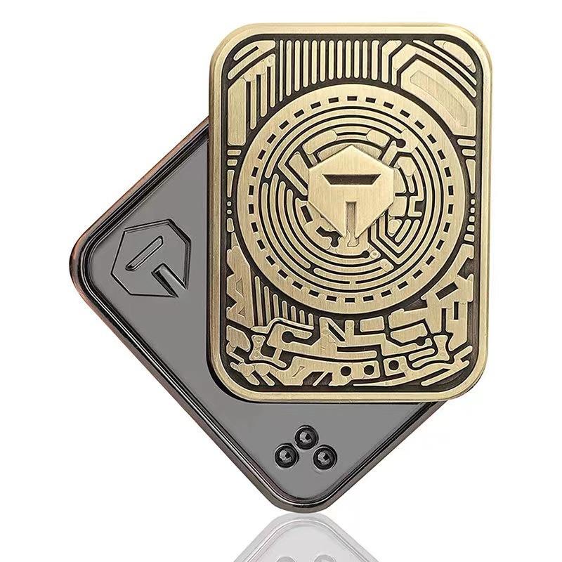 

Edc Metal Fidgeting Magnetic Push Coin Mechanical Slider Push Card Pushing Plate Tactile Relieve Stress Reducing Toys Antistresse