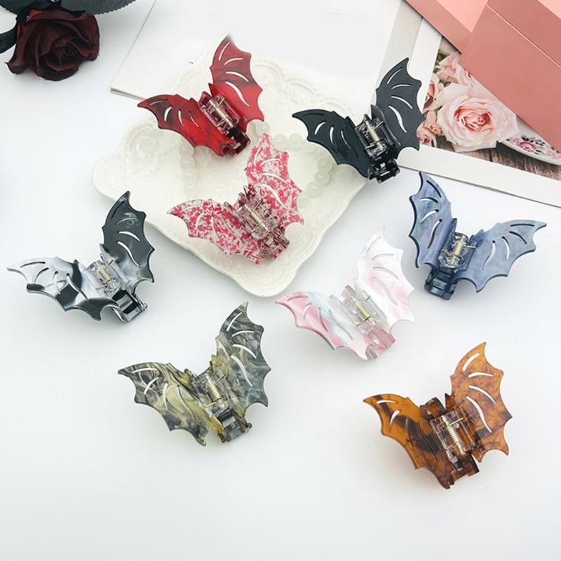 Delicate Bat Wing Shape Hair Claw for Woman Girls Hair Clip for Long Hair Nonslip Hair Clip Delicate Travel Hair Clip
