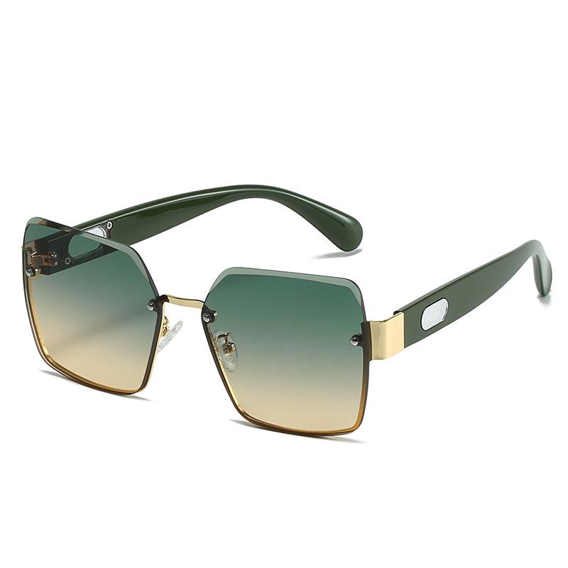 Square Sunglasses, Rimless Glasses Of The Same Style, Colorful Sunglasses Uv400.