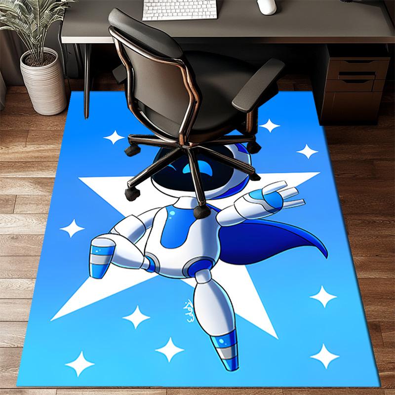 Tappeto Avventura Spaziale Astro Bot Tappeto da Gioco, Tappetino per Camera da Letto Soggiorno Ingresso Tappeto, Idea Arredo Casa Regalo per Natale Compleanno