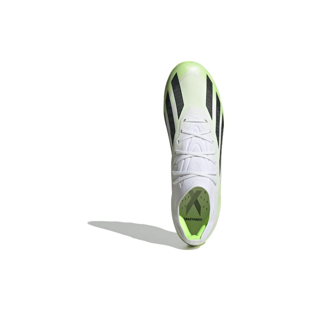 Adidas X Crazyfast.1 Kulatá špička Šněrovací AG (Gumový krátký šroub) Protiskluzové kopačky Unisex kopačky Zelené IF0161