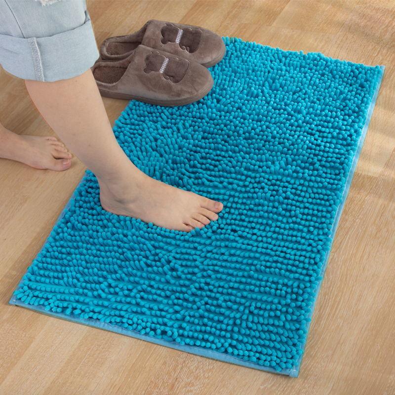 Chenille Floor Mat Bathroom Entrance Mat Bathroom Water Absorption Non-Slip Floor Mat Bedroom Carpet Kitchen Door Mat