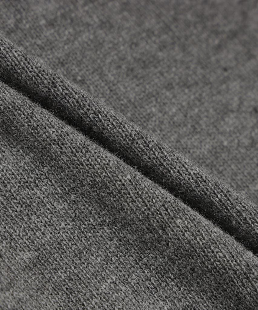 BROOKS BROTHERS Wool Henley Neck Sweater (Charcoal) (Bbwrmog422)