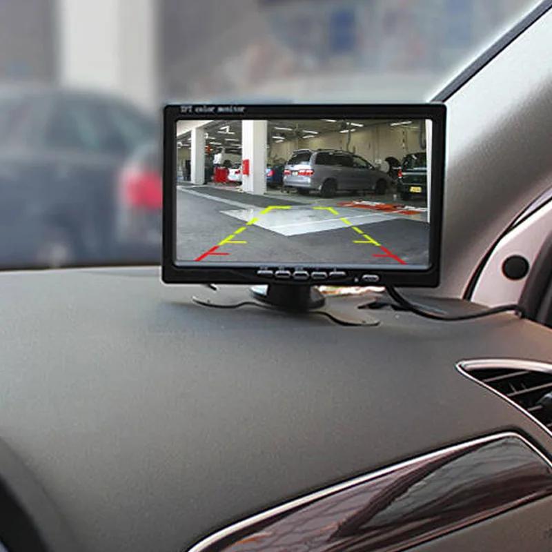 Truck HD 4-pin Rear View Backup Camera Reversing Parking Image with  7" LCD Monitor 24V for Lorry Vehicl Bus Van Trailer Pickup