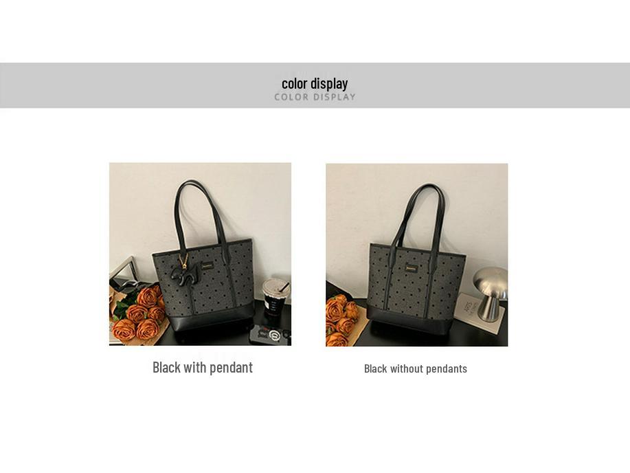 2025 Retro Women's Large-Capacity Tote & Crossbody Bag for College Students