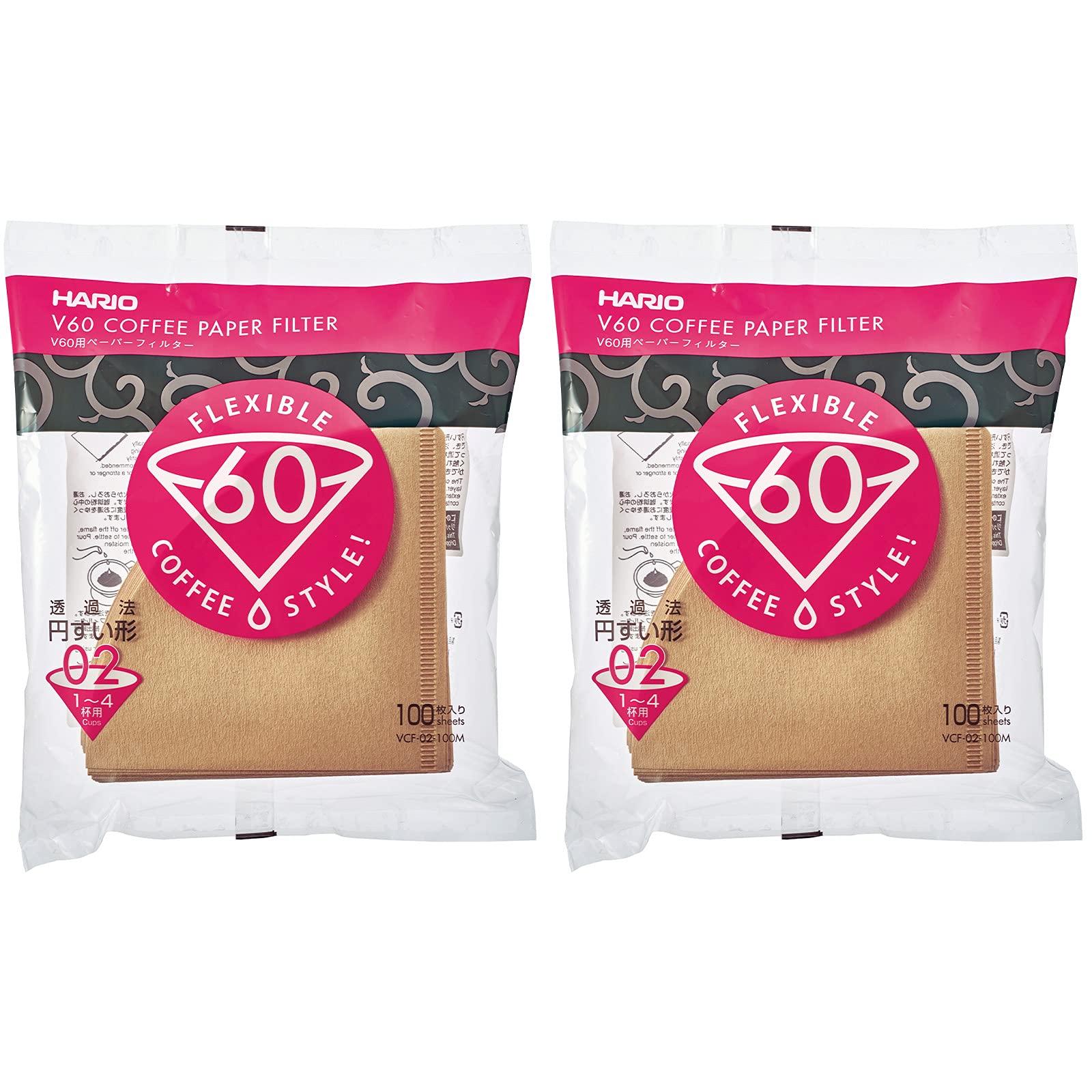 

HARIO V60 Paper Filters, for 1-4 People, VCF-02-100M, 200 Filters, Misarashi