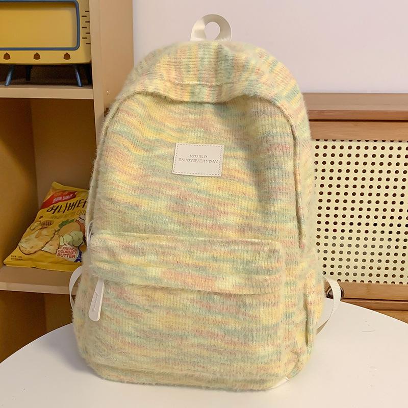 Kinder Grundschüler Mädchen Frühlingsausflüge Kleine Rucksäcke Realschüler Gestreifte Rucksäcke