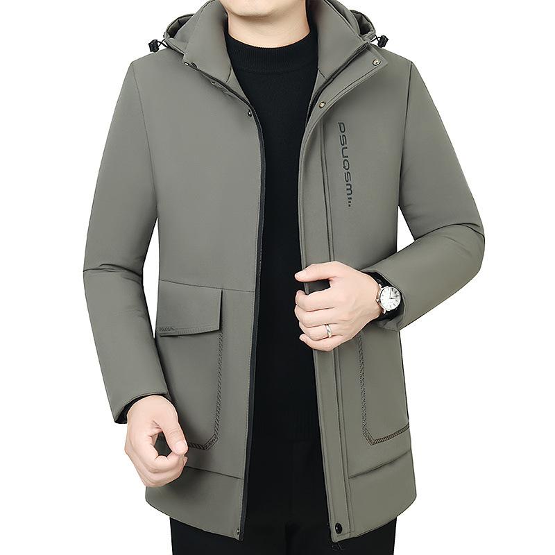 

Хлопковое пальто Мужское утепленное зимнее пальто Средней длины Теплое пуховое хлопковое пальто для молодых и средних мужчин Топы и куртки с хлопковой подкладкой 5XL