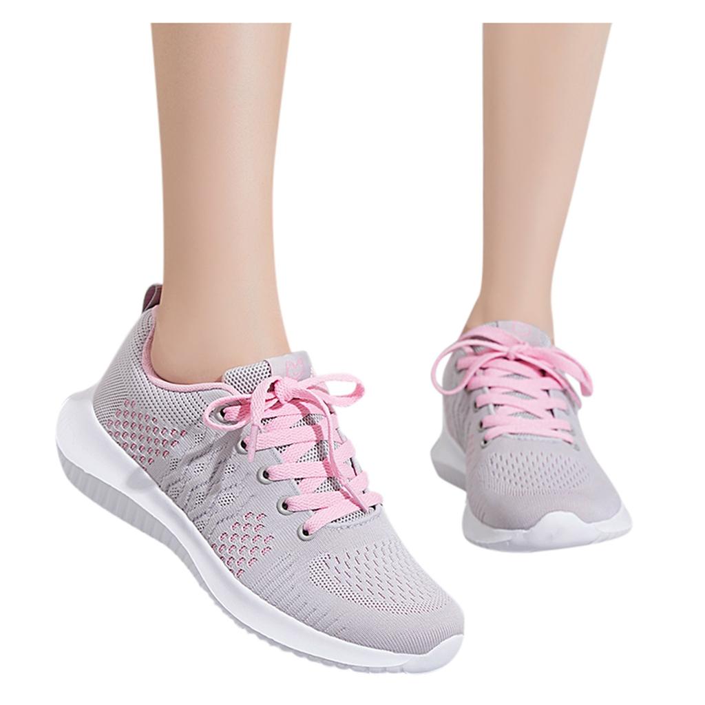 Dámské outdoorové síťované šněrovací sportovní boty Běžecké prodyšné boty