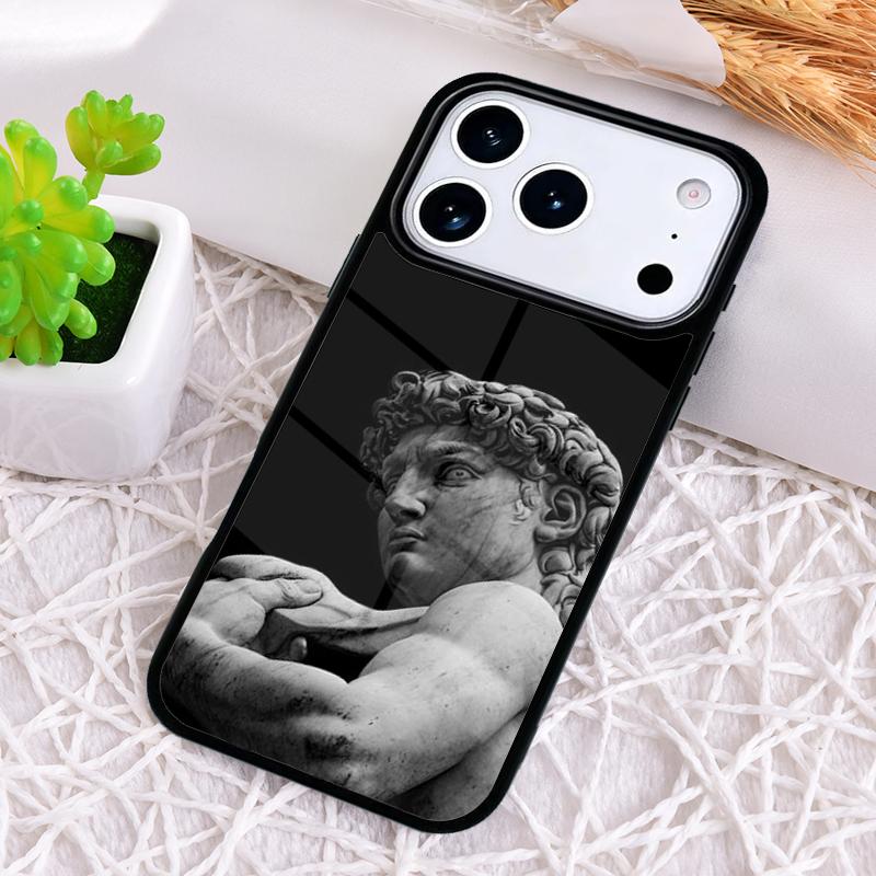 

Vintage Plaster Statue David aesthetic Art Shockproof Phone Case for iPhone 17 Air 16e 15 11 12 14 13 Pro Max Cover Coque iPhone Air