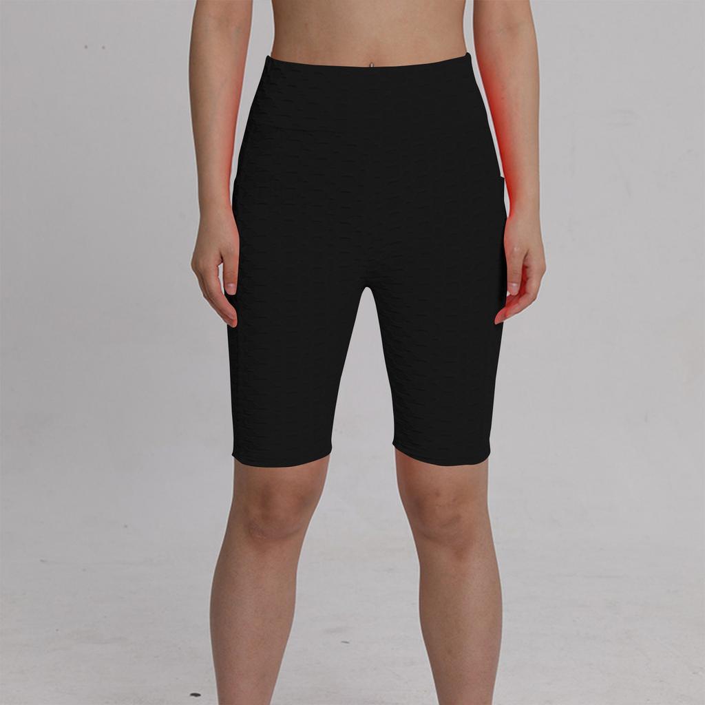 Women's Sexy Capris, Yoga, Fitness, Peaches,Buttocks, Bubble Sports Leggings With Pockets