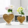 Flower Vase Heart Shaped Flower Pots Unique Decorative Vase for Home Wedding Valentines Day Gift Desktop Living Room