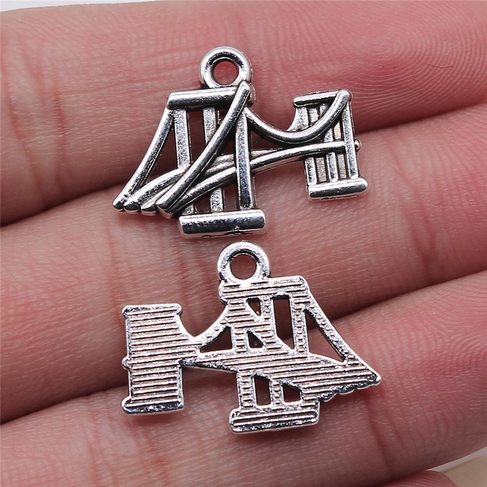 10pcs Antique Silver Plated Travel Journey Souvenir Charms Aircraft Passport Charms For Necklace Bracelet Keychain Making
