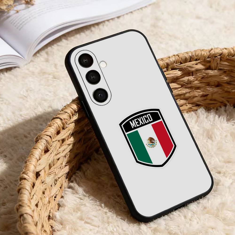 Mexico Flag Phone Case For Samsung Galaxy A91,80,73,72 ,71,53,52,32 ,31,22,21s,20,Soft Black Case