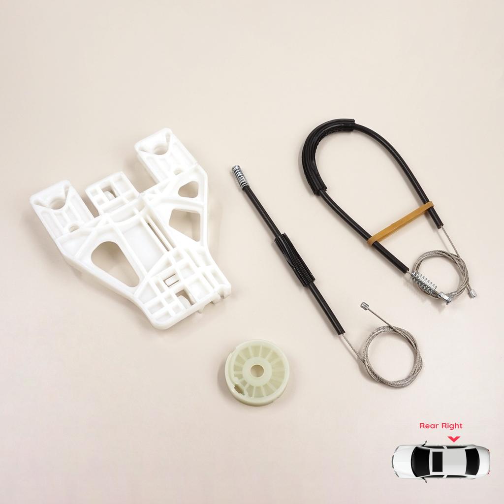 EWR5073 Electric Power Window Regulator Lifter Repair Kit Rear Right Door for  Q5 SQ5 8R 8RB 2008-2018 5-Door 8R0839462