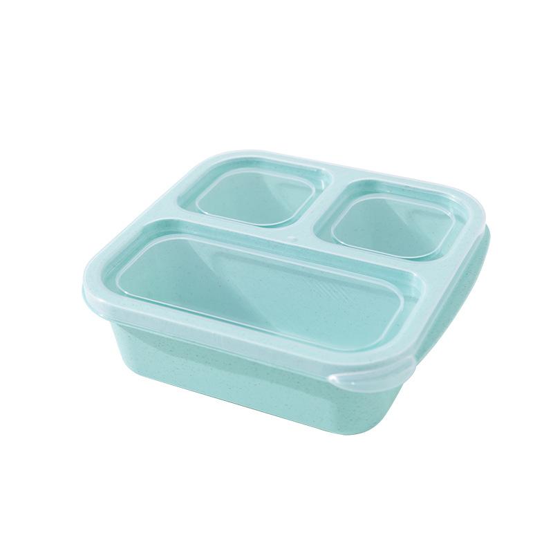Reusable Wheat Straw Snack Box for Kids and Adults for Home Snack Storage Crisper Refrigerator Fresh Box Lunch Containers