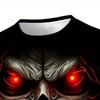 Men's Horror Skull Print T-Shirt 3D Print Vintage O-Neck Short Sleeve Fashion T-Shirts Men's Summer Street Clothing