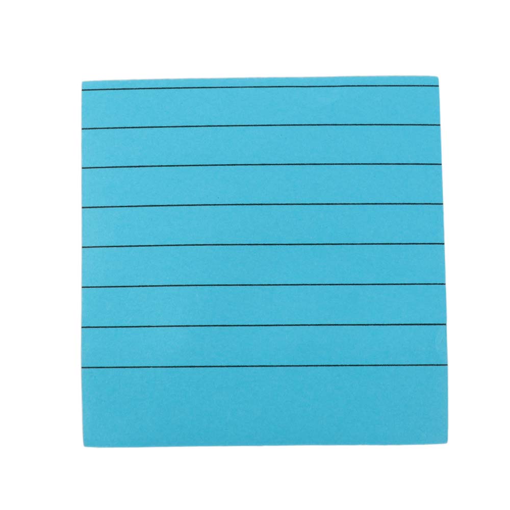 8Pcs Self-adhesive Self Sticky Notes Pad with Lines Writing Memo Pad Student Writing Marker  School