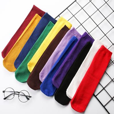 1-12Y Baby Kid Socks Girl Children Cute Princess Solid Color Girls Knee High Long Socks Girls Knee Socks Leg Warmers White Socks