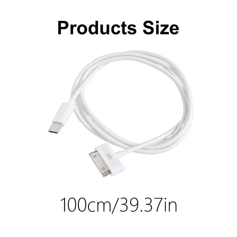 USB Typ C auf 30-Pin Ladekabel für Phone 3G/3GS für Phone 4/4S für Pad 1 für Pad 2 PVC Datenkabel