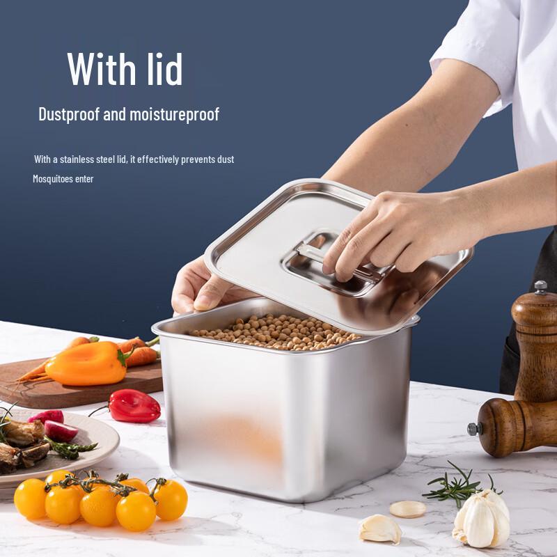 ZISIZ Stainless Steel Mixing Bowl with Lid