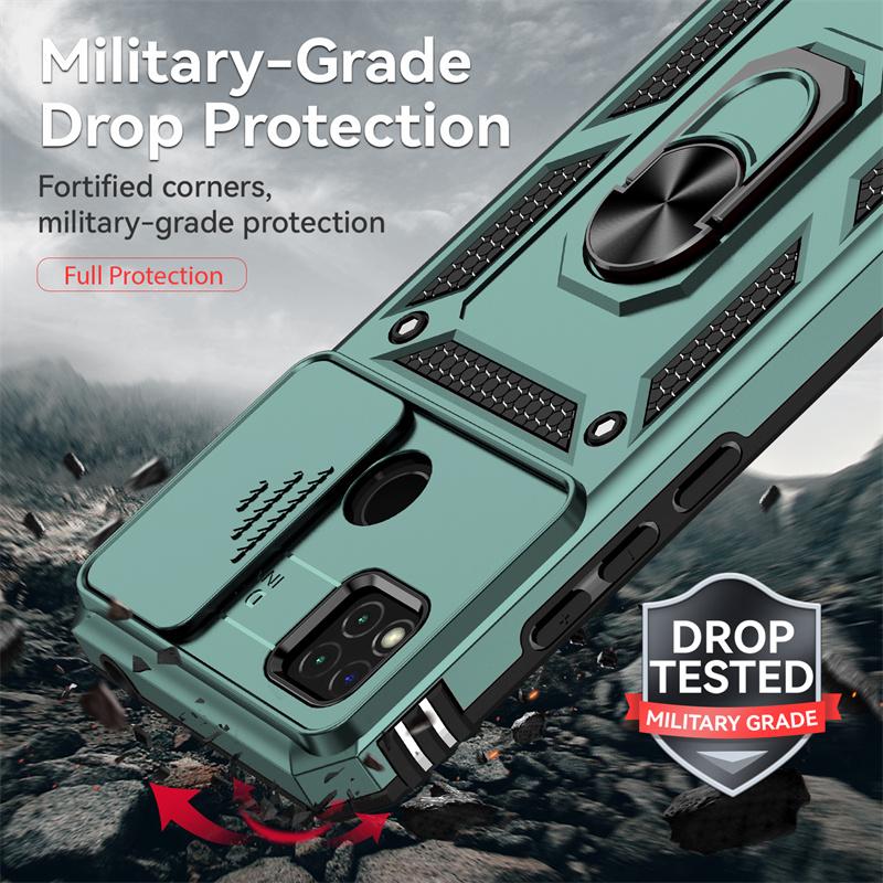 For Redmi 9C Case Shockproof Armor Magnetic Car Holder Ring Phone Case For Xiaomi Redmi 9C 9 C Redmi9C Camera Protect Back Cover