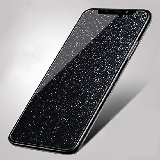 2 PCS Suit for iPhone XR/iPhone 11 6.1 Inch Glitter Diamond Sparkling Tempered Glass Screen Protector Film 2 Pack