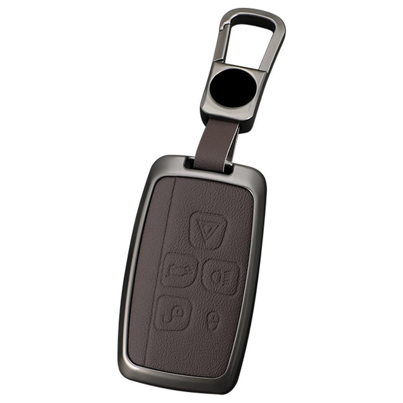 Car Zinc Alloy Leather Key Cases Holder Cover for Land Rover Range Rover Discovery 5 LR2 LR4 Sport for JAGUAR XE XF XJ F PACE