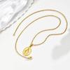 Elegant Oval Virgin Mary Pendant Necklace In Stainless Steel for Women