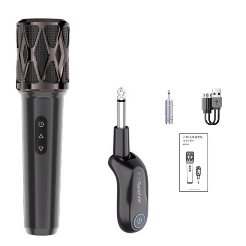 

Wireless Handheld Karaoke Party Church Show Meeting Wireless Microphone 2.4G Fixed Frequency Handheld Microphone 1