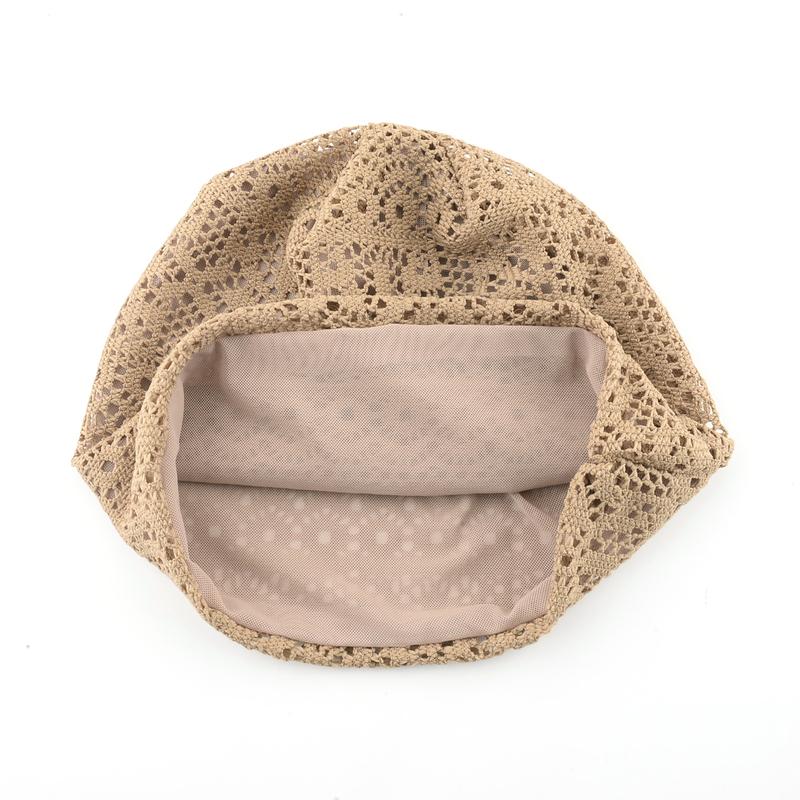 Women's Knitted Lace Lightweight Slouchy Hat Spring Summer Breathable Elegant Design Beanie For Lady Outdoor Casual Outfits
